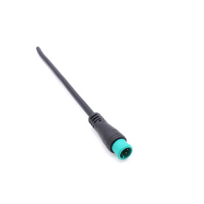 کانکتور کابل ضد آب PVC مشکی M8 6 پین IP65 استفاده از Ebike