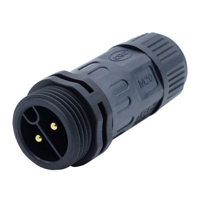 IP67 رتبه بندی اتصال دهنده ضد آب الکترونیکی PA66 پلاگ برای چراغ های LED / وسایل نقلیه