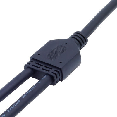 کانکتور رنگ سیاه IP67 ضد آب 8A و نوع Y برای کاربردهای 250 ولت