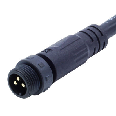 PA66 نوع پیچ کنتاکتور ضد آب M12 آرنج سر برای قدرت الکتریکی IP68