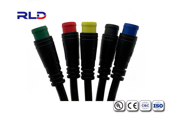 سیگنال کابل برقی اتصال دهنده پلاستیک ضد آب کابل 2 - 6 پین